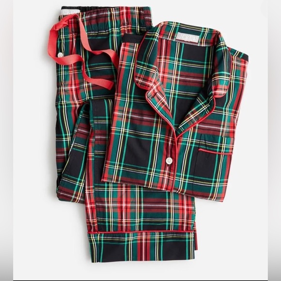 J. Crew Other - NWT j crew green and red holiday pajamas